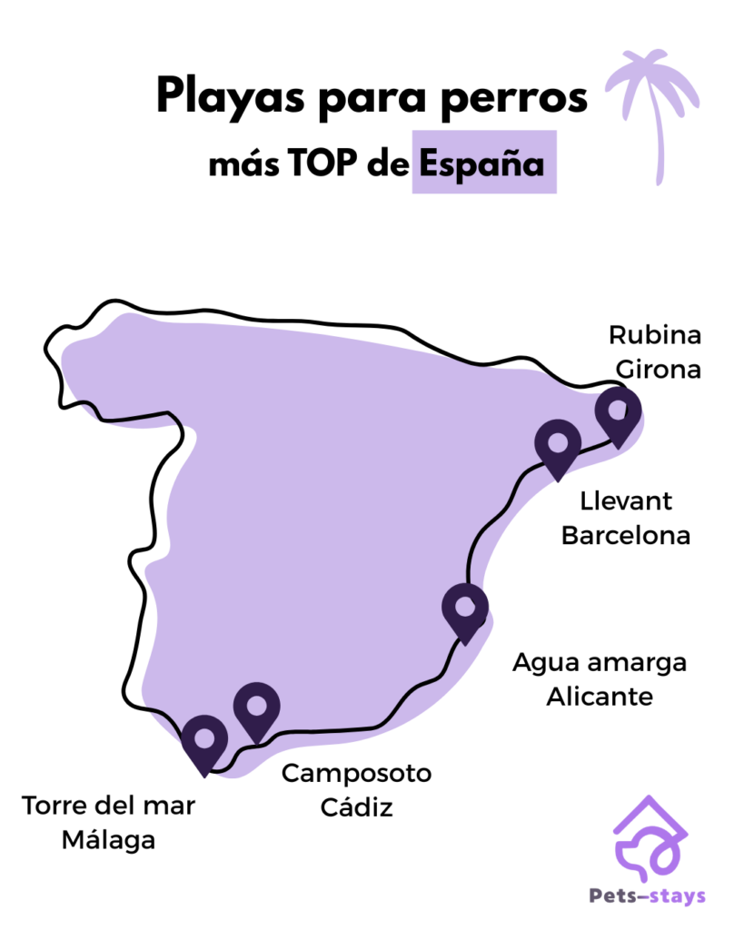 mapa de playas para perros en espana