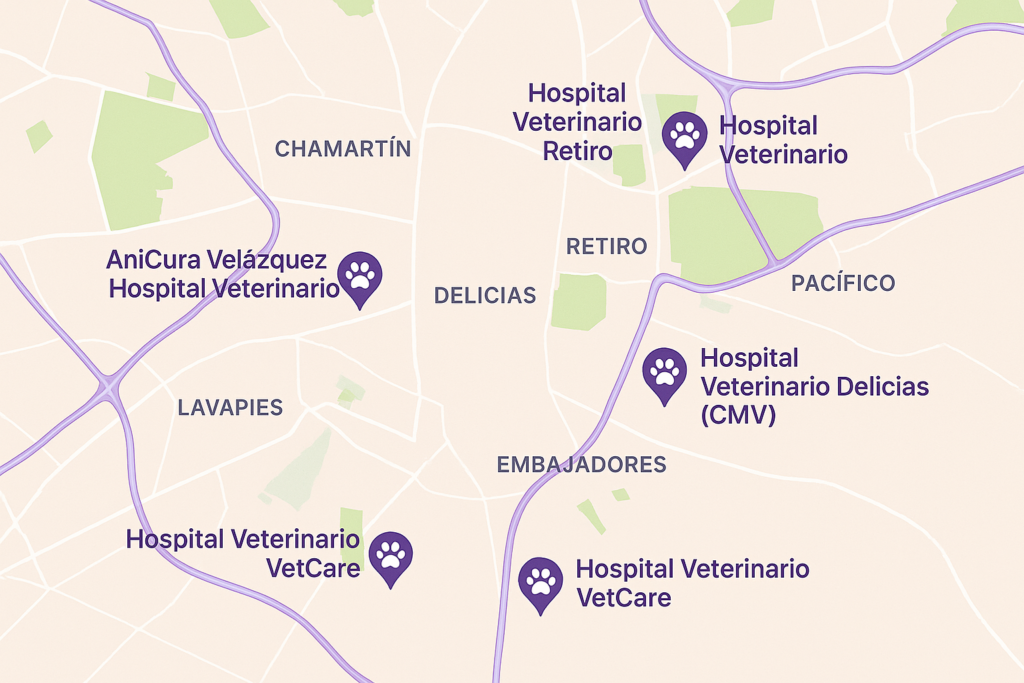 mapa de clinicas para mascotas españa