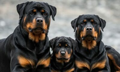Así es vivir con un Rottweiler: fuerza, lealtad y mucho amor