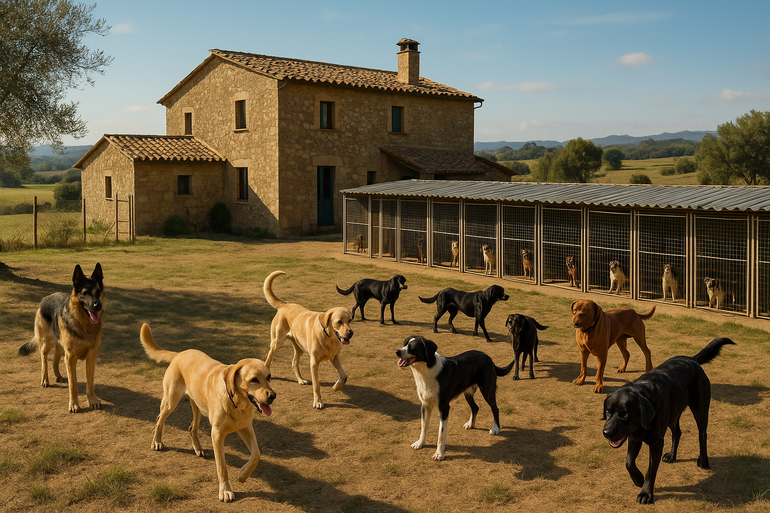 hospedaje para perros en la naturaleza