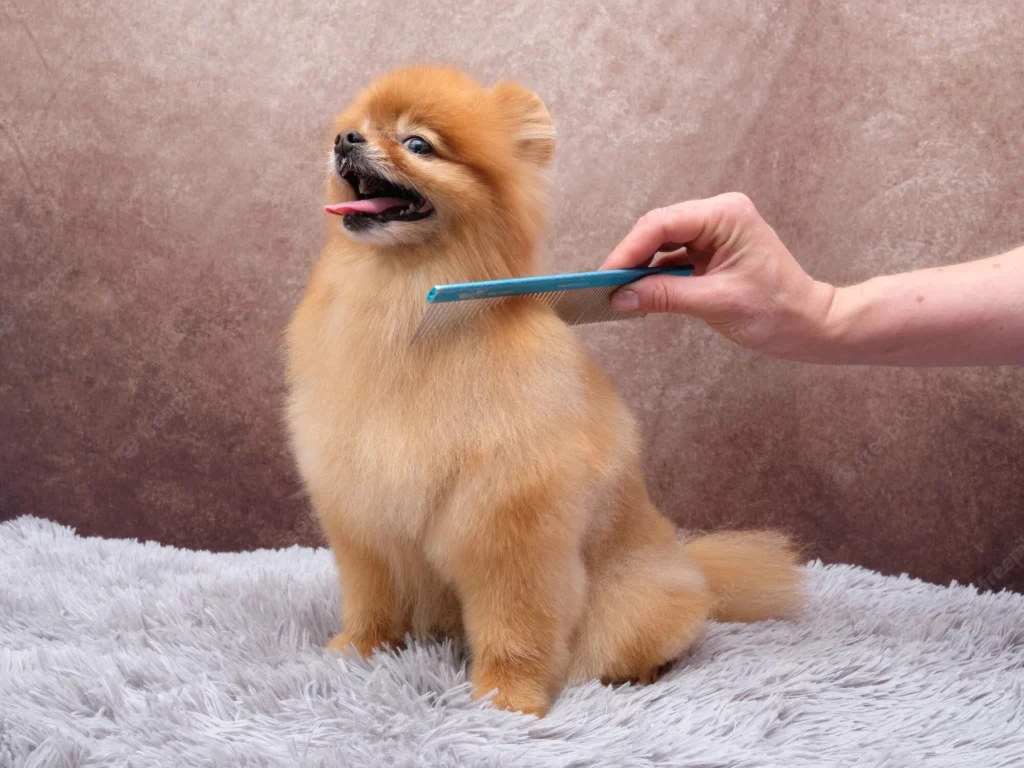 Cuidado de pelaje pomerania