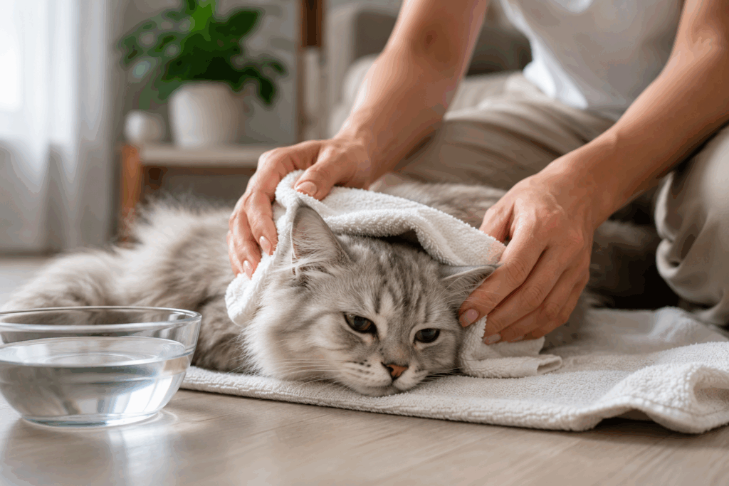 sintomas de golpe de calor en gatos