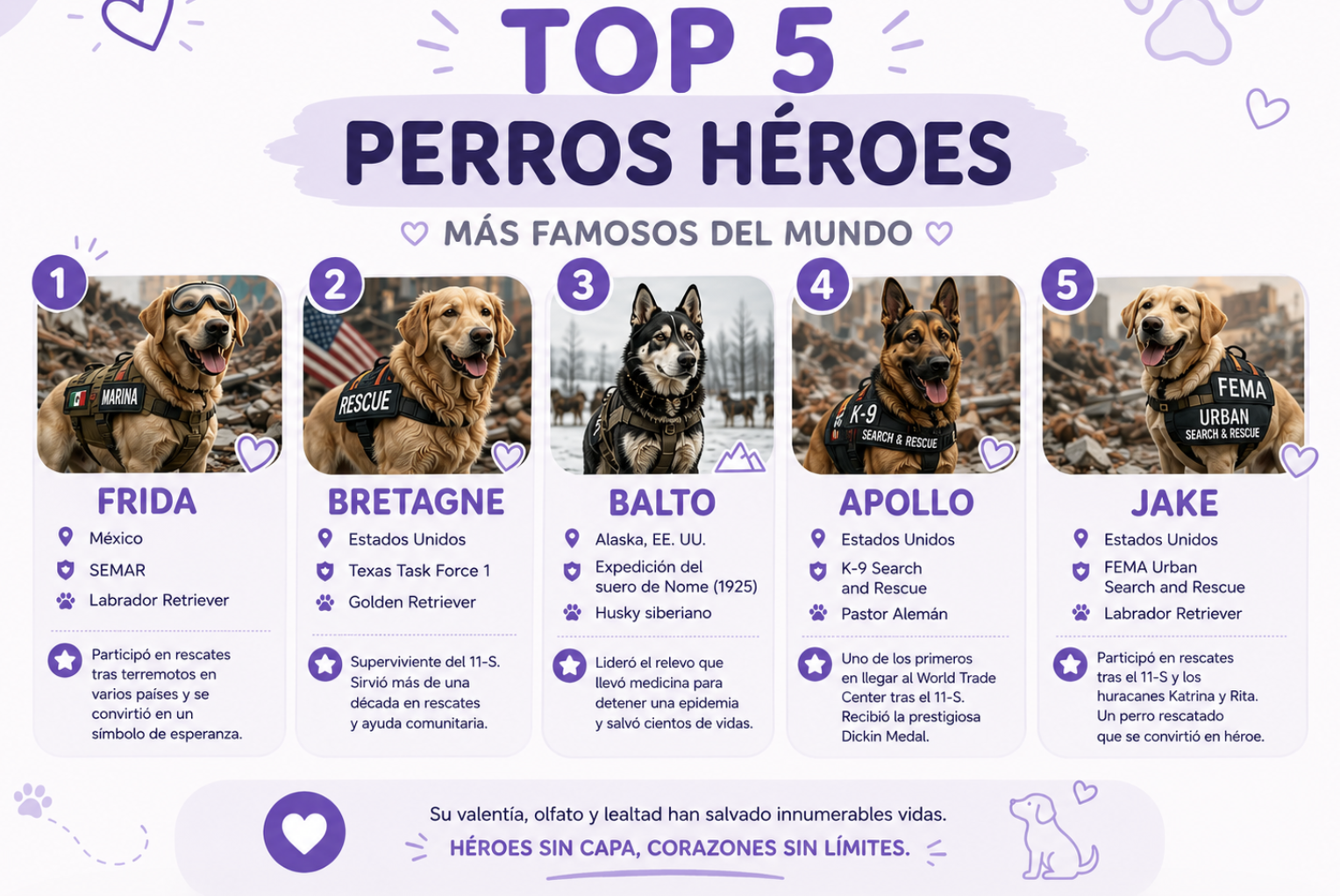 TOP 5 perros héroes más famosos del mundo