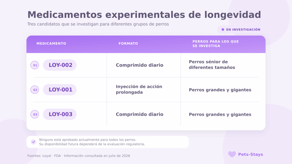 Medicamentos experimentales de longevidad